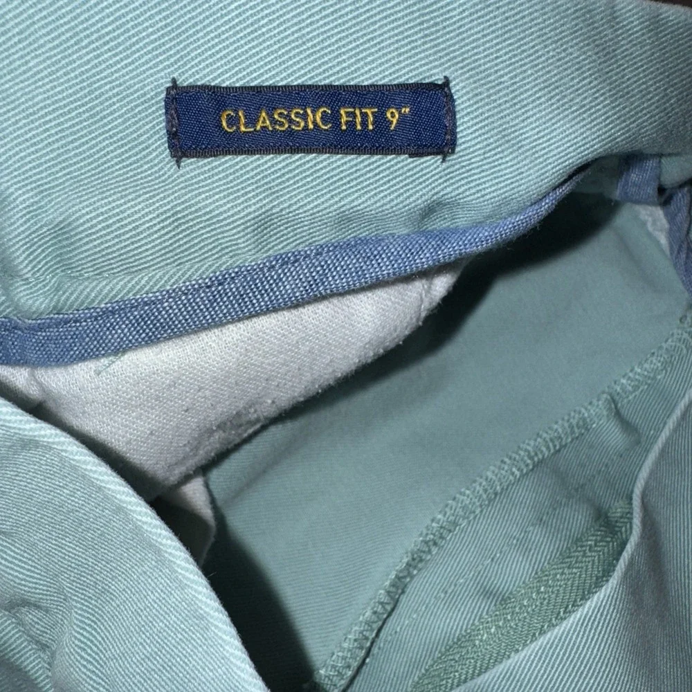 Polo Ralph Lauren Mens 40 Classic‎ Fit 9 Inch Chino Shorts Seafoam Green Cotton